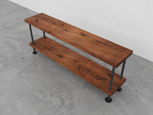 Load image into Gallery viewer, Modern Industrial TV Stand - Pipe And Wood Designs 
