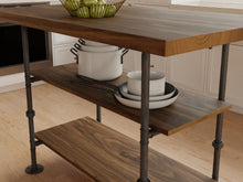 Load image into Gallery viewer, Pipe and Wood Kitchen Island - Pipe And Wood Designs 