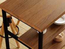 Load image into Gallery viewer, Steel &amp; Wood Kitchen Island - Pipe And Wood Designs 