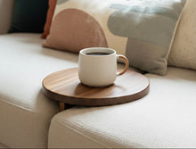 Load image into Gallery viewer, wooden sofa cup holder || sofa tray || sofa drink holder || sofa seat tray rest || sofa cushion tray - Pipe And Wood Designs 