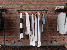 Load image into Gallery viewer, Pipe garment rack - Pipe And Wood Designs 