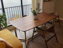 Load image into Gallery viewer, Harbour dining table - Pipe And Wood Designs 