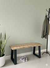 Load image into Gallery viewer, Modern industrial bench - Pipe And Wood Designs 