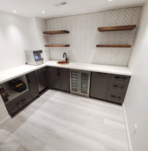 Load image into Gallery viewer, Wood Floating Shelf - Pipe And Wood Designs 