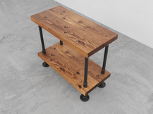 Load image into Gallery viewer, 2 Plank Side Table - Pipe And Wood Designs 