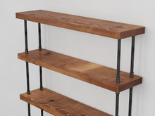 Load image into Gallery viewer, Industrial Pipe &amp; Wood Bookcase - Pipe And Wood Designs 