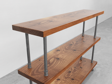 Load image into Gallery viewer, Steel and Wood Bookcase - Pipe And Wood Designs 