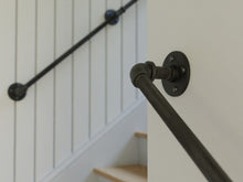 Load image into Gallery viewer, Pipe Stair Railing - Pipe And Wood Designs 