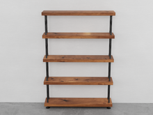 Load image into Gallery viewer, Industrial Pipe &amp; Wood Bookcase - Pipe And Wood Designs 