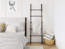 Load image into Gallery viewer, Pipe &amp; Wood Blanket Ladder - "Wide" Edition - Pipe And Wood Designs 