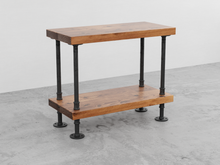 Load image into Gallery viewer, 2 Plank Side Table - Pipe And Wood Designs 