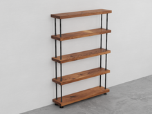 Load image into Gallery viewer, Industrial Pipe &amp; Wood Bookcase - Pipe And Wood Designs 