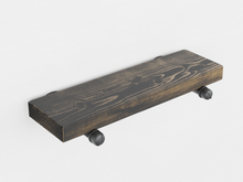 Load image into Gallery viewer, Wood Shelf with Pipe Brackets (1 shelf) - Pipe And Wood Designs 