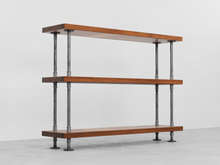 Load image into Gallery viewer, Modern Pipe &amp; Wood Console Table - Pipe And Wood Designs 