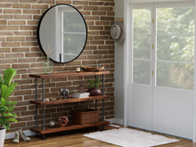 Load image into Gallery viewer, Modern Pipe &amp; Wood Console Table - Pipe And Wood Designs 