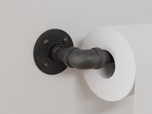 Load image into Gallery viewer, Industrial Pipe Toilet Paper Holder - Pipe And Wood Designs 
