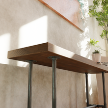 Load image into Gallery viewer, Pipe and Wood Bench - Pipe And Wood Designs 