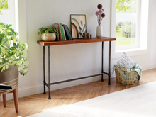Load image into Gallery viewer, Classic console table - Pipe And Wood Designs 