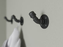 Load image into Gallery viewer, Pipe Hook / Coat Rack - Pipe And Wood Designs 