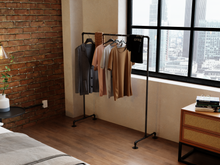 Load image into Gallery viewer, Pipe clothing rack - Pipe And Wood Designs 