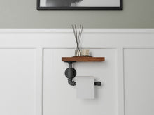 Load image into Gallery viewer, Pipe and Wood Toilet Paper Holder - Shelf Addition - Pipe And Wood Designs 
