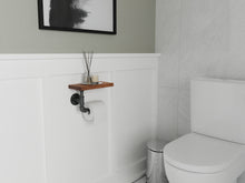 Load image into Gallery viewer, Pipe and Wood Toilet Paper Holder - Shelf Addition - Pipe And Wood Designs 