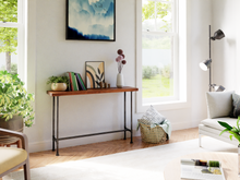 Load image into Gallery viewer, Classic console table - Pipe And Wood Designs 