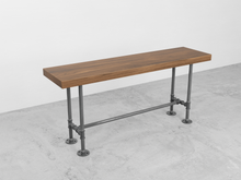 Load image into Gallery viewer, Pipe and Wood Bench - Pipe And Wood Designs 
