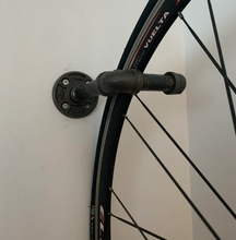 Load image into Gallery viewer, Industrial Pipe Bike Hook - Pipe And Wood Designs 