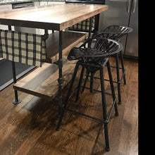 Load image into Gallery viewer, Pipe and Wood Kitchen Island - Pipe And Wood Designs 
