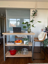 Load image into Gallery viewer, Steel &amp; Wood Kitchen Island - Pipe And Wood Designs 