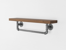 Load image into Gallery viewer, Pipe Towel Rack - Pipe And Wood Designs 