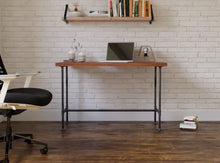 Load image into Gallery viewer, Maple Desk with Pipe Frame - Pipe And Wood Designs 